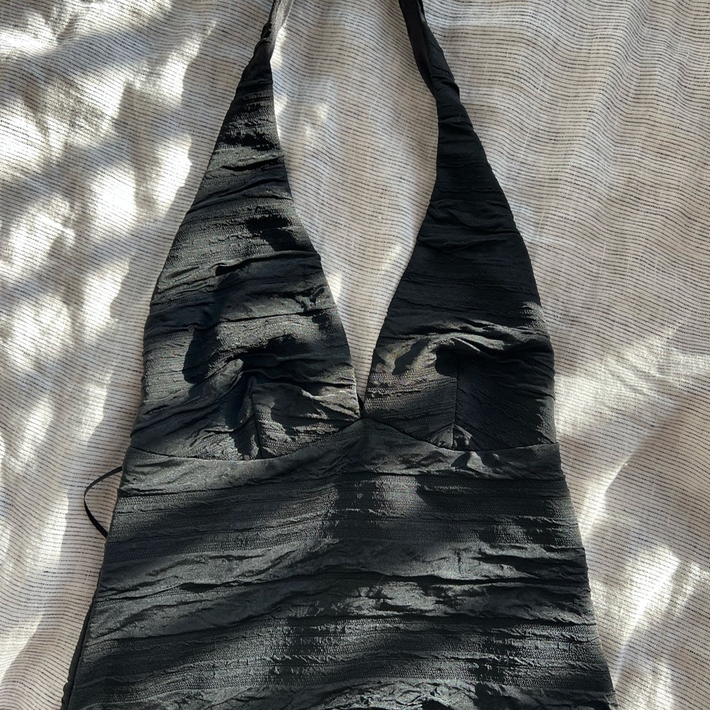 Silence + Noise Black Textured Garment